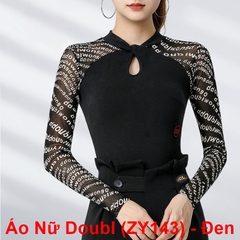 (Doubl) Áo Nữ Dài Tay (ZY143) - Đen + Size