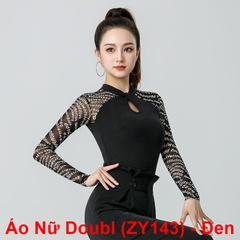(Doubl) Áo Nữ Dài Tay (ZY143) - Đen + Size
