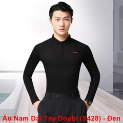 (Doubl) Áo Nam Dài Tay (S428) - Đen + Size