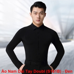 (Doubl) Áo Nam Dài Tay (S161B) - Đen + Size