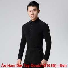 (Doubl) Áo Nam Dài Tay (S161B) - Đen + Size