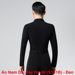 (Doubl) Áo Nam Dài Tay (S161B) - Đen + Size