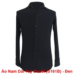 (Doubl) Áo Nam Dài Tay (S161B) - Đen + Size