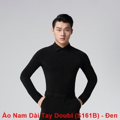 (Doubl) Áo Nam Dài Tay (S161B) - Đen + Size