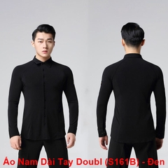 (Doubl) Áo Nam Dài Tay (S161B) - Đen + Size
