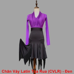 Chân Váy Latin Tua Rua (CVLR) - Đen + Size