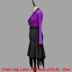 Chân Váy Latin Tua Rua (CVLR) - Đen + Size