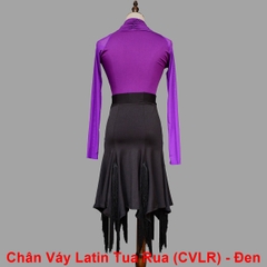 Chân Váy Latin Tua Rua (CVLR) - Đen + Size