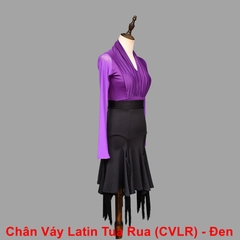 Chân Váy Latin Tua Rua (CVLR) - Đen + Size