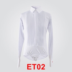 (NY) Áo Sơ Mi Khiêu Vũ Bé Trai (ET02) - Trắng + Size