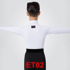 (NY) Áo Sơ Mi Khiêu Vũ Bé Trai (ET02) - Trắng + Size