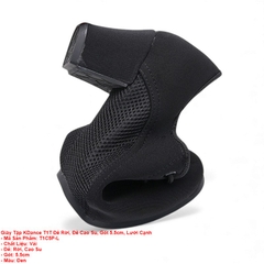Giày Tập KDance T1T Đế Rời, Đế Cao Su, Gót 5.5cm, Lưới Cạnh (T1C5P-L) - Đen