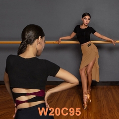 Áo Nữ Ngắn Tay WJJDance (W20C95) - Đen