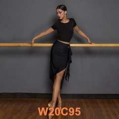 Áo Nữ Ngắn Tay WJJDance (W20C95) - Đen