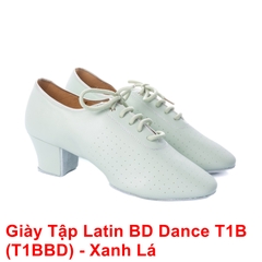 Giày Tập Latin BD Dance T1B (T1BBD) - Xanh Lá