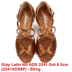 Giày Latin Nữ ADS 2241 Gót 8.5cm (2241ADS8P) - Nâu Da Bò