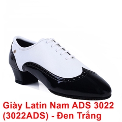 Giày Latin Nam ADS 3022 (3022ADS) - Đen Trắng + Size