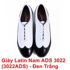 Giày Latin Nam ADS 3022 (3022ADS) - Đen Trắng + Size