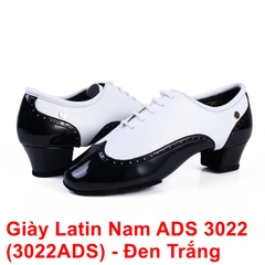 Giày Latin Nam ADS 3022 (3022ADS) - Đen Trắng + Size