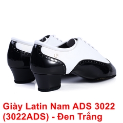 Giày Latin Nam ADS 3022 (3022ADS) - Đen Trắng + Size