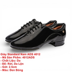Giày Standard Nam ADS 4012 (4012ADS) - Đen Bóng