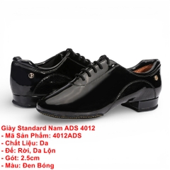 Giày Standard Nam ADS 4012 (4012ADS) - Đen Bóng