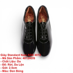 Giày Standard Nam ADS 4012 (4012ADS) - Đen Bóng