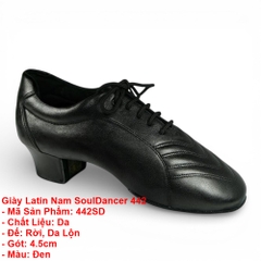 Giày Latin Nam SoulDancer 442 (442SD) - Đen Mờ