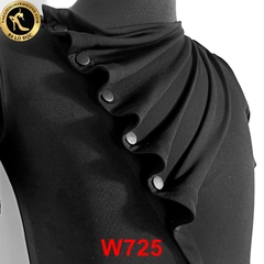 Áo Latin Nam Cúc Lệch Cộc Tay YJFY Dance (W725)