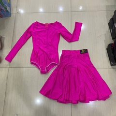 (YXL) Váy Thi Đấu Trẻ Em (YXL018) - Hồng + Size