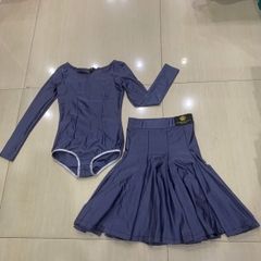 Váy Thi Đấu Trẻ Em (YXL228) - Xám + Size