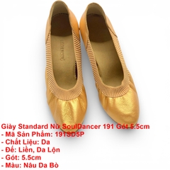 Giày Standard Nữ SoulDancer 191 Gót 5.5cm (191SD5P) - Nâu Da Bò