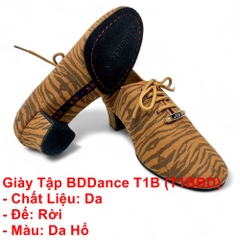 Giày Tập Latin BDDance T1B (T1BBD) - Da Hổ