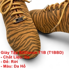 Giày Tập Latin BDDance T1B (T1BBD) - Da Hổ