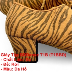 Giày Tập Latin BDDance T1B (T1BBD) - Da Hổ