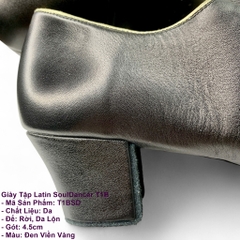 Giày Tập Latin SoulDancer T1B (T1BSD) - Đen Viền Vàng