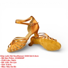 Giày Latin Nữ SoulDancer 2339 Gót 5.5cm (2339SD5P) - Nâu Da Bò