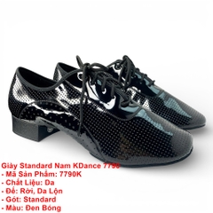 Giày Standard Nam KDance 7790 (7790K) - Đen Bóng