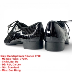 Giày Standard Nam KDance 7790 (7790K) - Đen Bóng