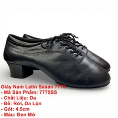 Giày Nam Latin Sasan 7775 (7775SS) - Đen Mờ