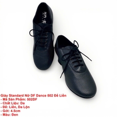 Giày Standard Nữ DF Dance 502 Đế Liền (502DF) - Đen + Size