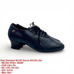 Giày Standard Nữ DF Dance 502 Đế Liền (502DF) - Đen + Size