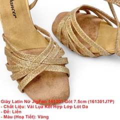 Giày Latin Nữ JigFoo 161301 Gót 7.5cm (161301J7P) - Vàng