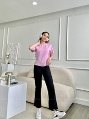 ÁO THUN FORM VỪA MÀU HỒNG TRƠN