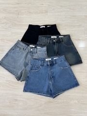 QUẦN SHORT JEANS MÀU ĐEN