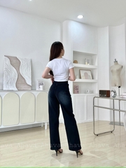 QUẦN JEANS SUÔNG XÁM WASH BẠC