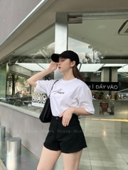 QUẦN SHORT JEAN LAI TUA RUA MÀU ĐEN