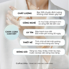 (Một cặp) Nhẫn Đôi Freesize Bạc 925 Đính Đá Chìm Và Nhẫn Đính Đá Chấu Vương Miện VYR16 & VCR508
