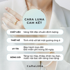 Quà Tặng 8/3 Dây Chuyền Vàng 10K Cỏ 4 Lá Đính Kim Cương Moissanite 4 Leaf Clover - VYN50V