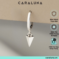 (1 Cái) Khuyên Tai Hoop Bạc 925 Dáng Treo Hình Mũi Tên Poison Arrow Earrings - CARA LUNA - BE25-L
